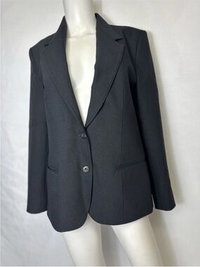 PYKETTES BRAND VINTAGE SIZE 14 BLACK BLAZER 100% Polyester
